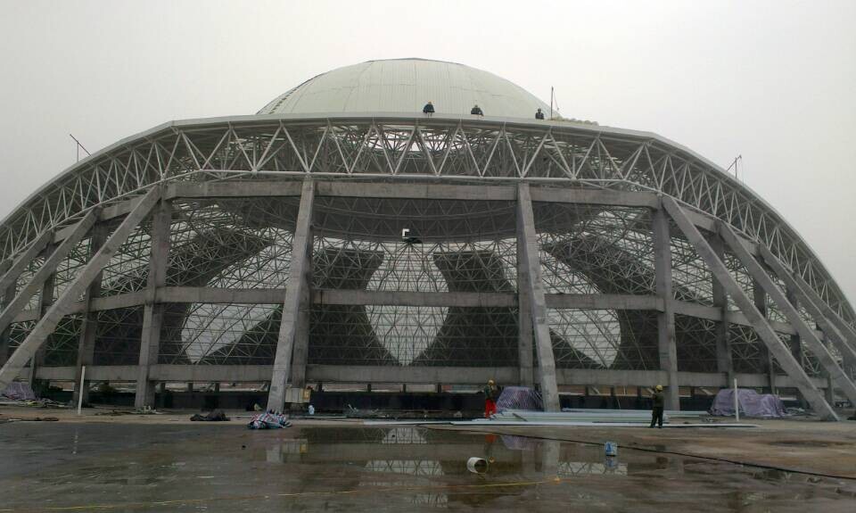 肥城温泉馆网架工程